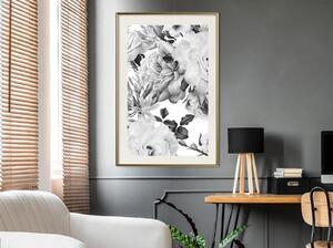 Inramad Poster / Tavla - Black and White Nature - 20x30 Svart ram