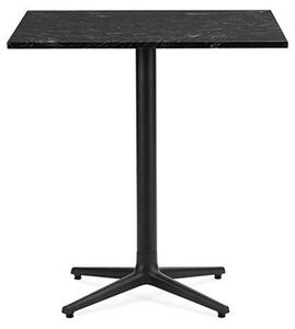 Normann Copenhagen - Allez Table 4L 70x70 - Marble - Cafébord - Black Marble - H: 75 x L: 70 x D: 70 cm