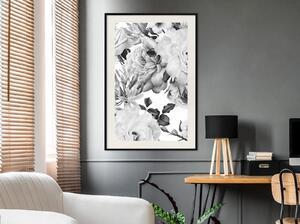 Inramad Poster / Tavla - Black and White Nature - 20x30 Guldram