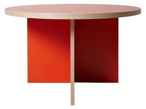 HKLiving - Dining Table, Round - 130 cm - Matbord - Orange - 129 x 129 x 74 cm