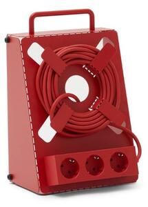 Pedestal - Cable Stand - Kabelhållare - Fire Red - H: 28,5 cm x B: 22 cm x D: 12,8 cm