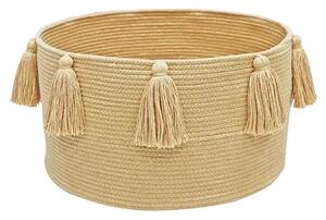 Lorena Canals - Basket Tassels - Förvaringslåda för barn - Honey - H25 x L40 x W40 cm