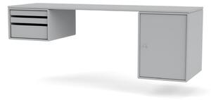 Montana - WORKSHOP - Wall mounted - Skrivbord - Fjord - B 140,7 x H 48,4 x D 46 cm