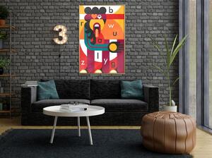 Inramad Poster / Tavla - Colourful Thoughts - 20x30 Svart ram med passepartout