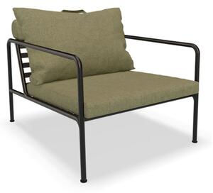 HOUE - AVON Lounge Chair - Trädgårdsstol - Leaf/Black - H58 x W81 x D99 x SH39 cm