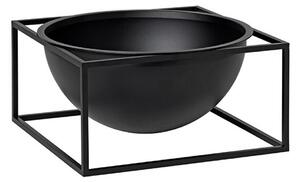 Audo Copenhagen - Kubus Centerpiece - Skål - Black Large - 23x11.5 cm