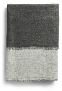 Woud - Double Throw - Filt - Light grey/Dark grey - L180 x W125 cm