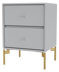 Montana - DRIFT - With brass legs - Sängbord - Fjord - B 35,4 x H 35,4 x D 30 cm
