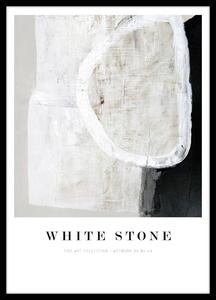 Tavla White stone, Svart ram