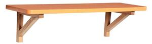 Hübsch - Arki Shelf - Hyllor - Orange / Naturell - 60 x 20 x H16 cm