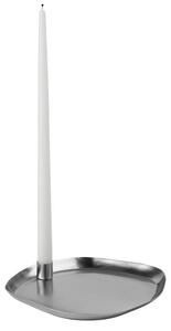 Broste CPH - Mie Lysestage - Ljusstake - L - Silver Finish - B25 x D25 x H3 cm