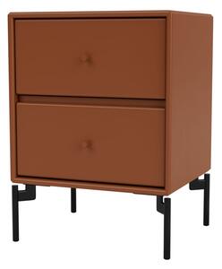 Montana - DRIFT - With black legs - Sängbord - Hazelnut - B 35,4 x H 35,4 x D 30 cm