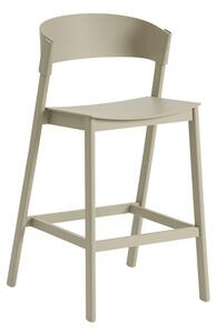 Muuto - Cover Counter Stool - Barstol - Dark Beige - SH 65 x H96 x W50 x D55 cm