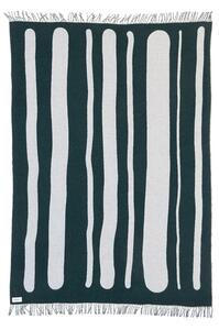 Raawii - Brush Plaid - Pläd - Green & Porcelain - W135 x L200 cm