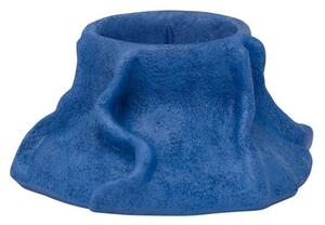 Mette Ditmer - ART PIECE Lava Candleholder - Ljusstake - Cobalt - Stock sale - Ø12,5 x H6 cm
