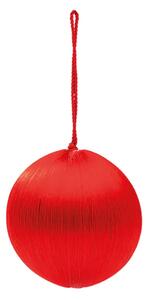 Anna + Nina - Corded Ornament - Julkula - Big - Red - Stock sale - Ø:12 cm
