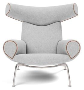 Fredericia Furniture - Wegner Ox Chair 1000 by Hans J. Wegner - Fåtölj - Hallingdal 116 / Max 95 Cognac - W99 x D99 x H92 x SH36 cm