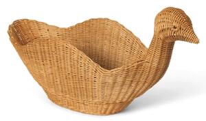Ferm Living - Bird Braided Storage - Natural - Förvaringslåda för barn - Natural - B: 28.5 x H: 40 x D: 74 cm cm