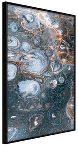 Inramad Poster / Tavla - Surface of the Unknown Planet I - 40x60 Svart ram