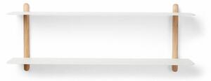 Gejst - NIVO - Hylla - F - Light Oak/White - H: 25 x B: 64 x D: 16 cm