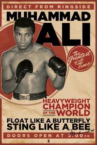 Poster, Affisch Muhammad Ali - vintage, (61 x 91.5 cm)