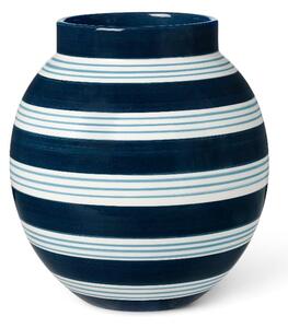 Kähler - Omaggio nuovo vase - Vas - Mørk blå - 20,5 cm - 21,5 x 21,7 x 21,5 cm