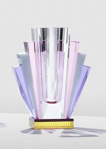 Reflections Copenhagen - South Beach Vase - Vas - Clear/ Pink Tones - 17 x 23 x 8 cm