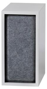 Muuto - Stacked Acoustic Panels - Hylla - Small - Grey Melange - L: 18,1 x H: 39,9 cm