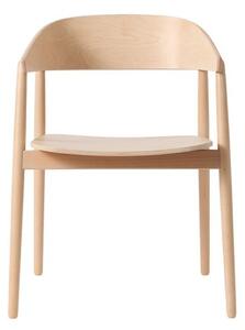 Andersen Furniture - AC2 Chair / Wooden Seat - Matstol - Bok / Vitpigmenterad mattlackerad - W58 x H74,5 x L51,5 cm