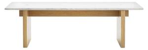 Normann Copenhagen - Solid table - Soffbord - Ash / White - L: 130 x D: 38,5 x H: 40 cm