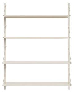 FRAMA - Shelf Library H1084 / Single Section - Warm White Steel - Hyllsystem - Warm Steel White / W60 - H108,4 x W63,5 cm