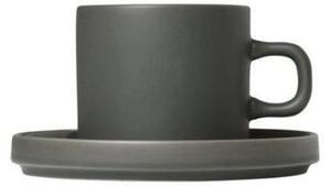 Blomus - Set of 2 Coffee Cups - 4 pcs. - Pilar - Kopp - Agave Green - Stock sale - H: 7 x W: 11 x Ø: 8 cm, V: 200 ml