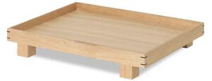 Ferm Living - Bon Wooden Tray - Bricka - Small - Oak - B: 36 x H: 6 x D: 28 cm