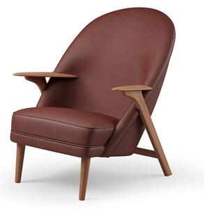 Warm Nordic - Wingman Lounge Chair - Lounge stol - Vitoria 2387 (Mahagoni) - L78 x W85 x H42/96 cm