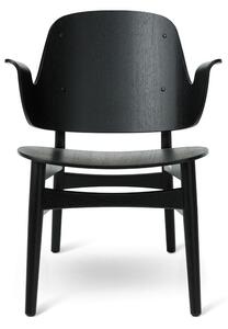 Warm Nordic - Gesture Lounge Chair / Black Lacquered Oak - Lounge stol - Solid Oak - L59 x W61 x H73 cm