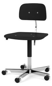 Montana - KEVI 2533 Office Chair - Kontorsstol - Black / Polished Aluminium - W56 x L56 x SH38-51 cm