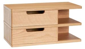 Hübsch - Open Wall Shelf/Bedside Table Natural - Hylla - Natur - 40 x 20 x H20 cm