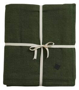 Yoga - Simple Days - YOGA Cotton Blanket - Filt - Dark Green - L200 x B150 cm