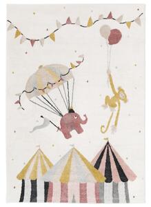 Monkey Circus Matta - Rosa / Off white 100x160