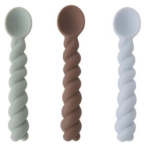 OYOY MINI - Mellow Skeer - Bestick för barn - Dusty Blue / Taupe / Pale Mint - H2,4 x L12,7 x W2,5 cm