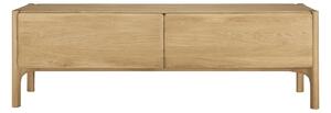 Ethnicraft - PI TV Cupboard - Oak - 1 Flip-Down Door - 1 Drawer - TV-bänkar - Träfärgad - Trä