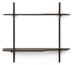 Ethnicraft - PI Wall Mounted Desk - Varnished Mahogany - Dark Brown 140/48/126 - Skrivbord - Brun - Trä