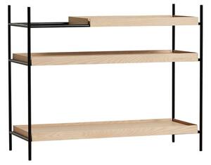 Woud - Tray Shelf - Hylla - Style 1 Eg - Lav - B 100 cm x D 40 cm x H 81 cm
