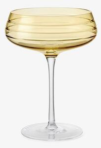 Louise Roe - Champagne Coupe | Triple Cut - Champagneglas - Amber - Triple Cut - Stock sale - Ø11,5 x H15,5 cm