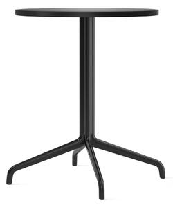 Audo Copenhagen - Harbour Column Dining Table 4-star - Black/Charcoal - Ø60 cm - Matbord - Norm Architects - Svart - MDF/Metall/Syntetiskt
