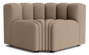 NORR11 - Studio Corner Outdoor - Trädgårdssoffa - Sunbrella: Savane Coconut SAV2 J233 140 - W110 x D96 x H70 cm
