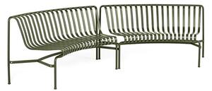 HAY - Palissade park dining bench in-in - Trädgårdsbänk - Olive - W295.5 X D107 X H80 X SH45