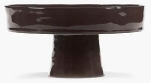 Serax - Deep Plate Foot La Mère - Skål för servering - Ebony L - Ø25 x H12.5 cm