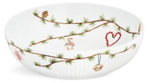 Kähler - Hammershøi Christmas Bowl - Skål - White Decoration - Ø30 - H8 x Ø30 cm