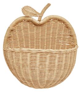 OYOY MINI - Apple Wall Basket - Förvaringslåda för barn - 901 Nature - H35 x L31 x W15,5 cm